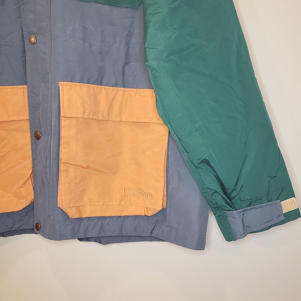 LL Bean Mens Baxter State Hooded Parka Coat Down Jacket XXL 2XL Colorblock RARE - Picture 7 of 9